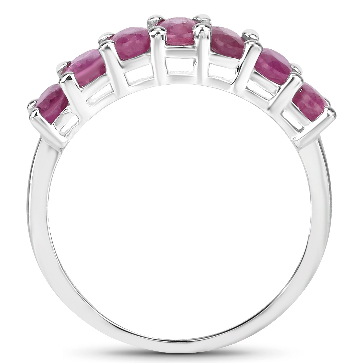 1.89 Carat Genuine Ruby .925 Sterling Silver Ring  DestGlow