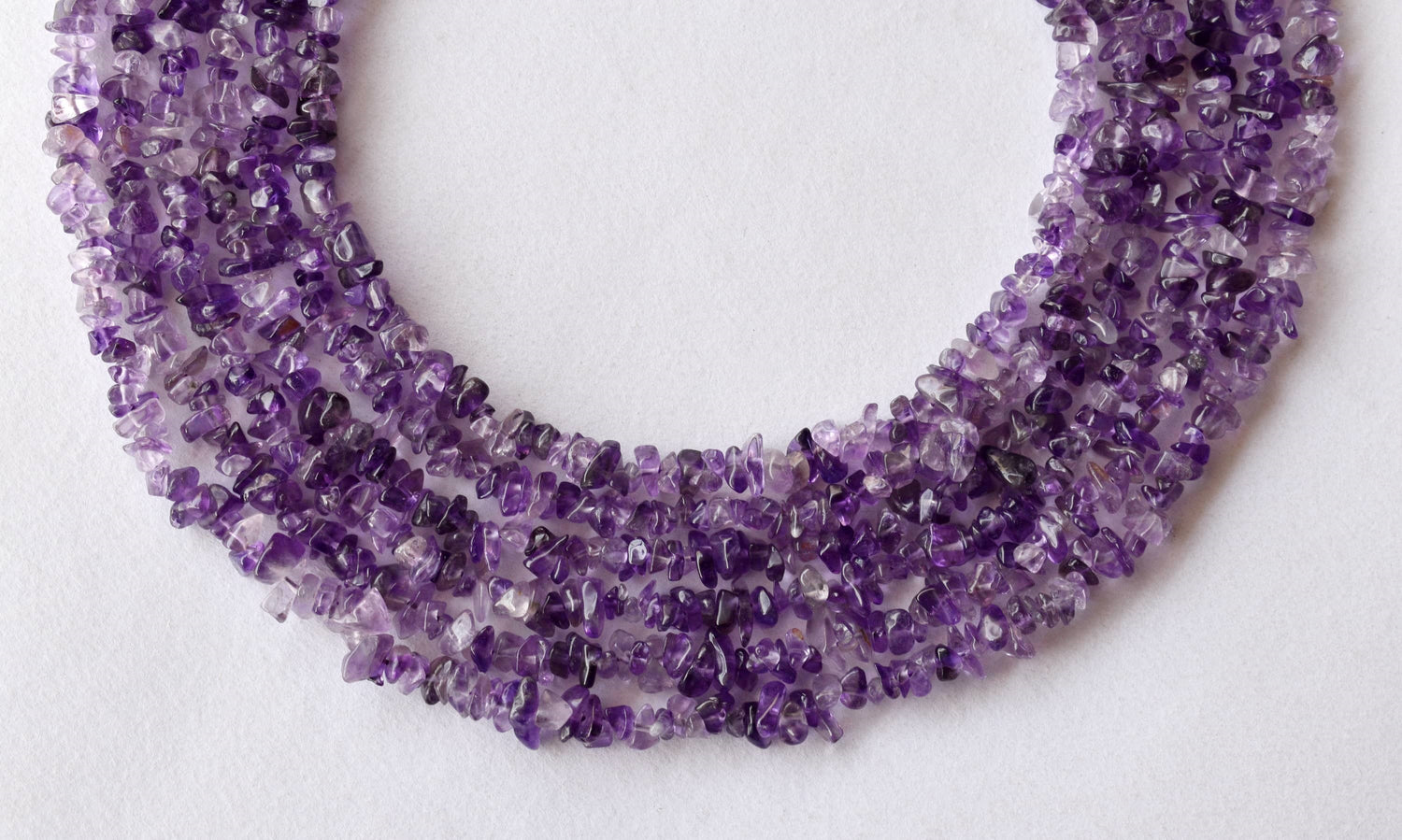 Uncut Raw Amethyst Crystal Chip Beads for Necklace (Insight and Inspiration)  DestGlow