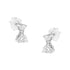 14KT White Gold 1/2 cttw Double Diamond Dangle Stud Earrings (H-I, I1-I2) by Bids.com