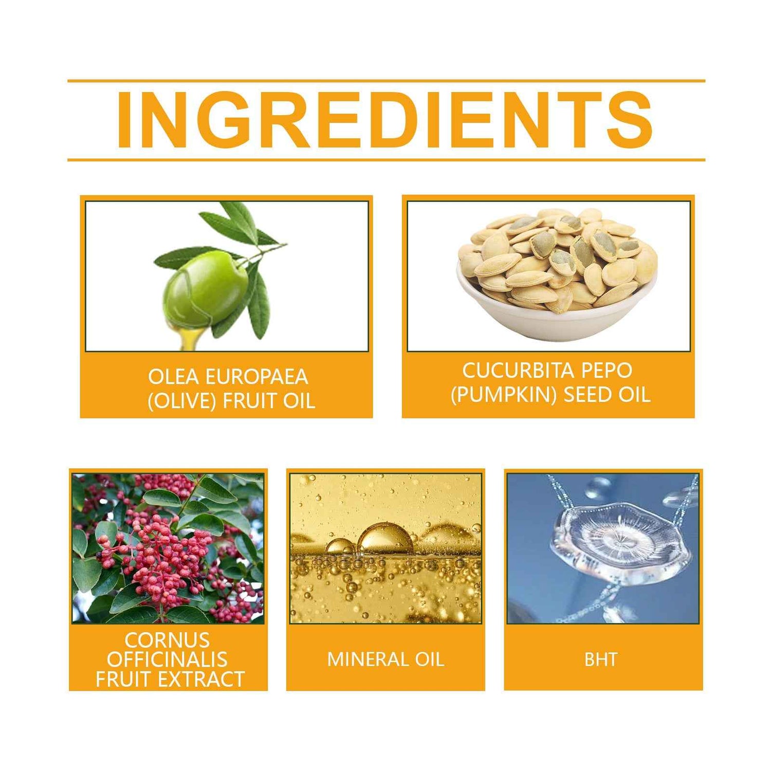 Pumpkin Seed Hair Care Essential Oil Is Bright And Supple, Improves Hair, Nourishes Hair Follicles, Protects And Strengthens Hair