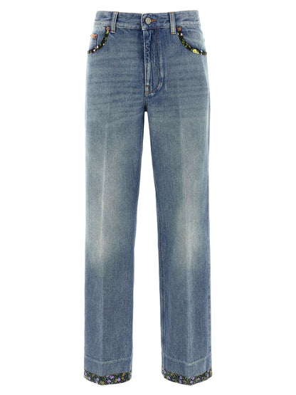 Valentino Garavani Women Valentino Garavani Floral Jeans by Luosophy