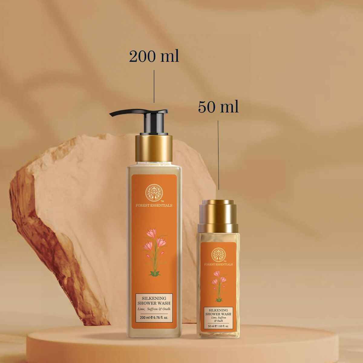 Forest Essentials Silkening Shower Wash Lime Saffron &amp; Oudh