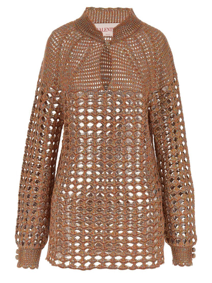 Valentino Garavani Women Openwork Sweater by Luosophy