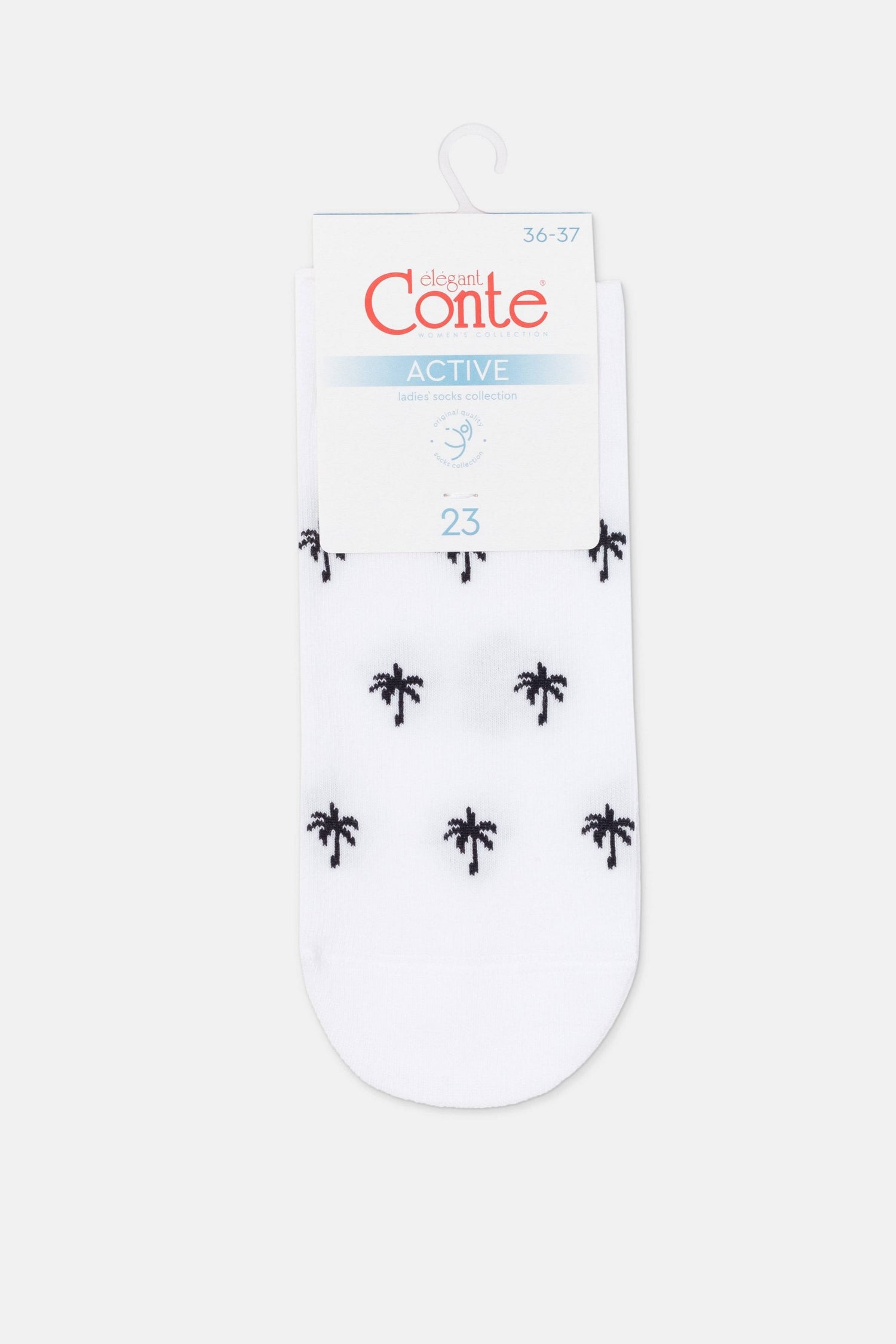 Cotton Ankle Socks Conte Active - 589 Palm Trees - DestGlow
