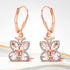 18K Rose Gold Plated 1.88 Carat Genuine Morganite .925 Sterling Silver Earrings by Bids.com