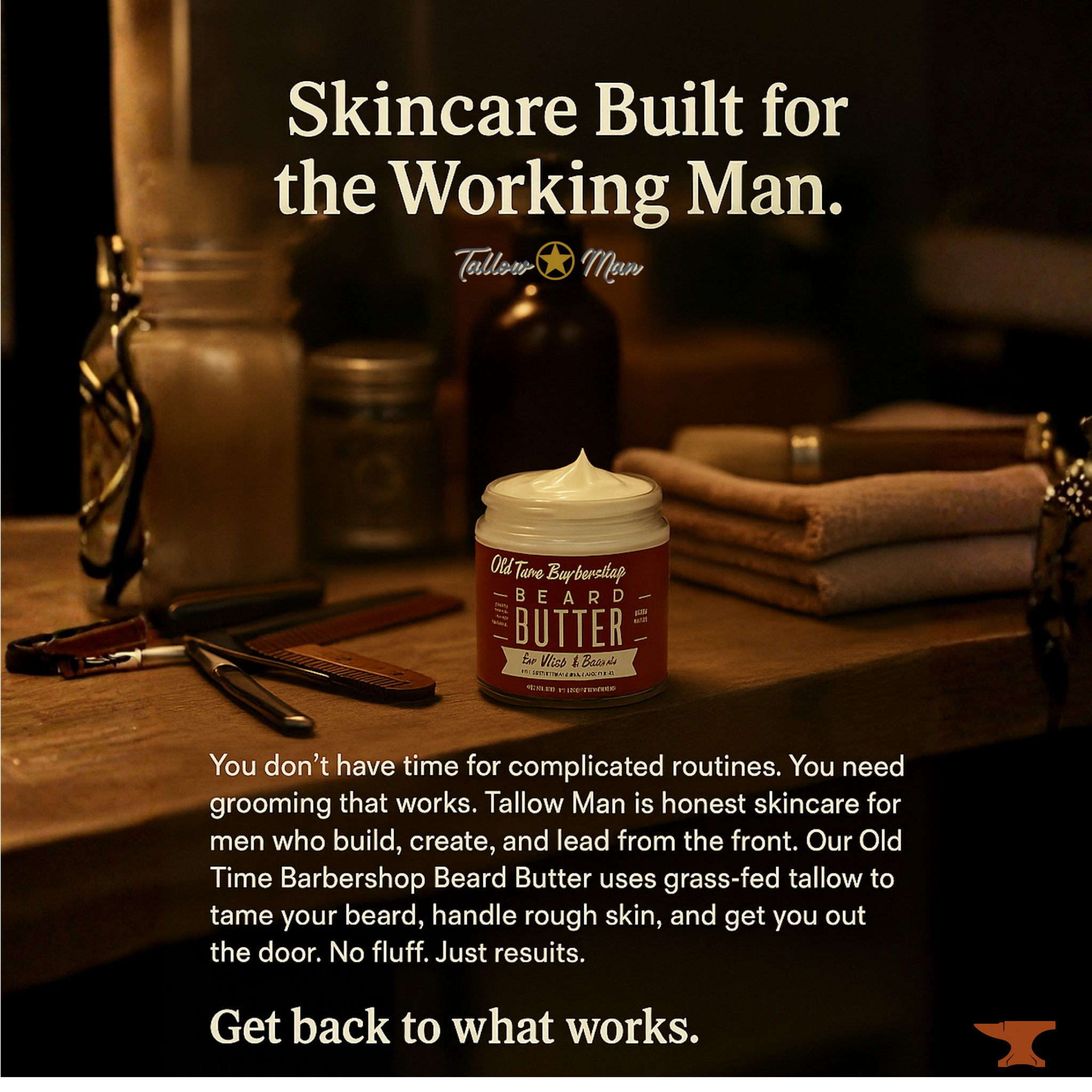 Tallow Man Bay Rum Beard + Body Butter | Men&