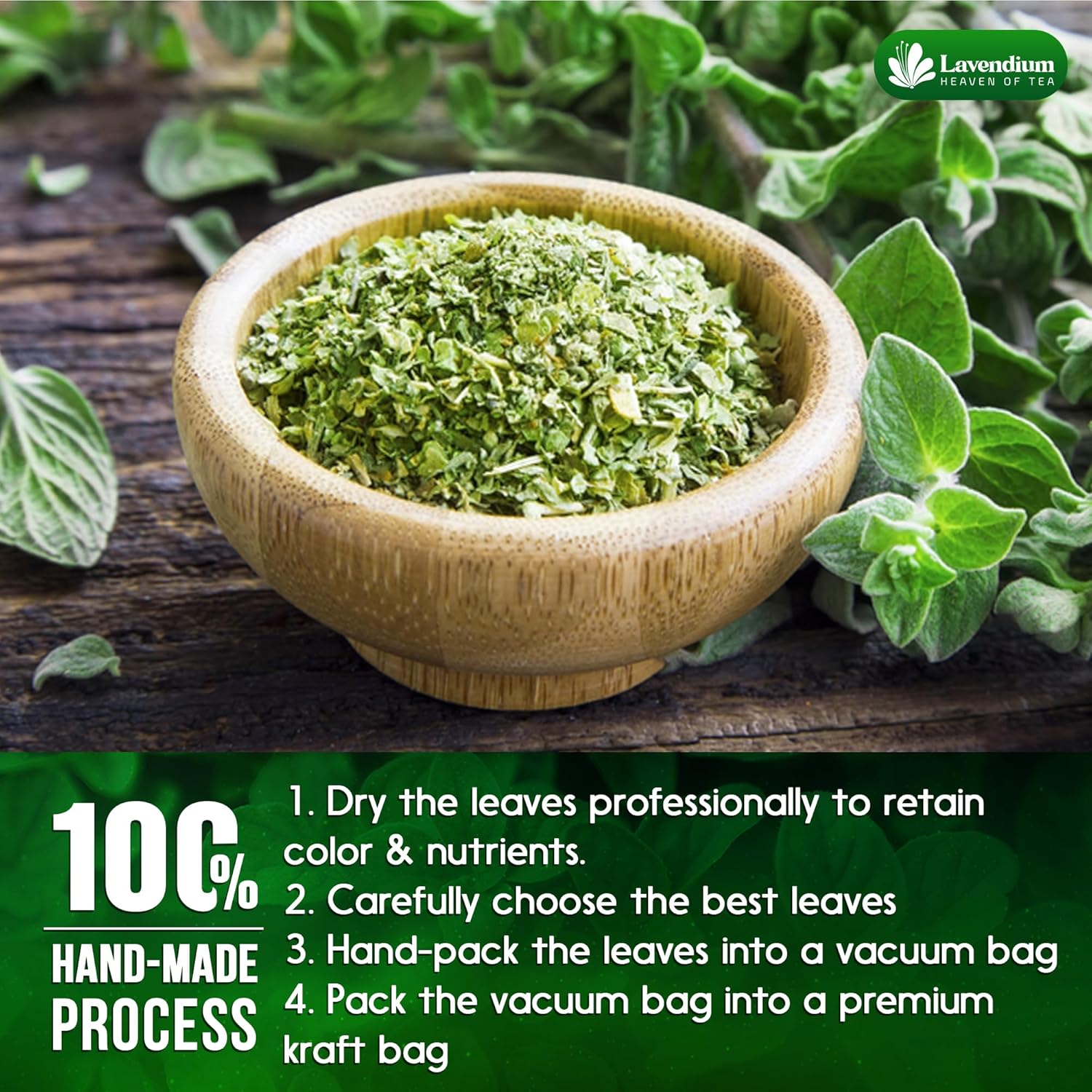 Premium Dried Oregano Leaves – 100% Pure, Non-GMO, Gluten-Free, Vegan – Aromatic Herb for Cooking, Seasoning, Sauces, and Pizza by FreshDrinkUS - Natural and Premium Herbal Tea