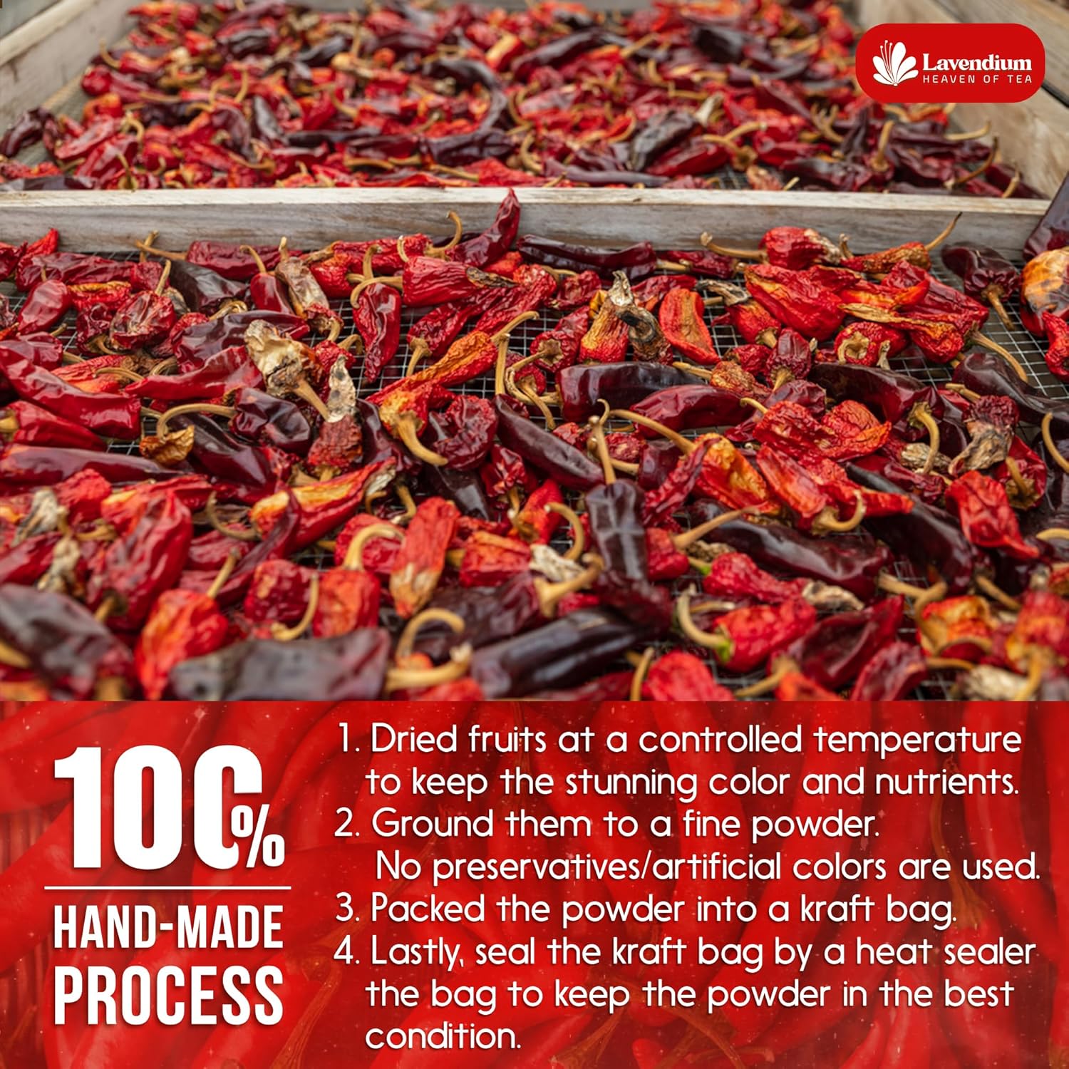 Premium Cayenne Pepper Powder– Pure Ground Red Pepper, Bold and Spicy Flavor by FreshDrinkUS - Natural and Premium Herbal Tea