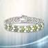 19.73 Carat Genuine Opal and Peridot .925 Sterling Silver Bracelet by Bids.com