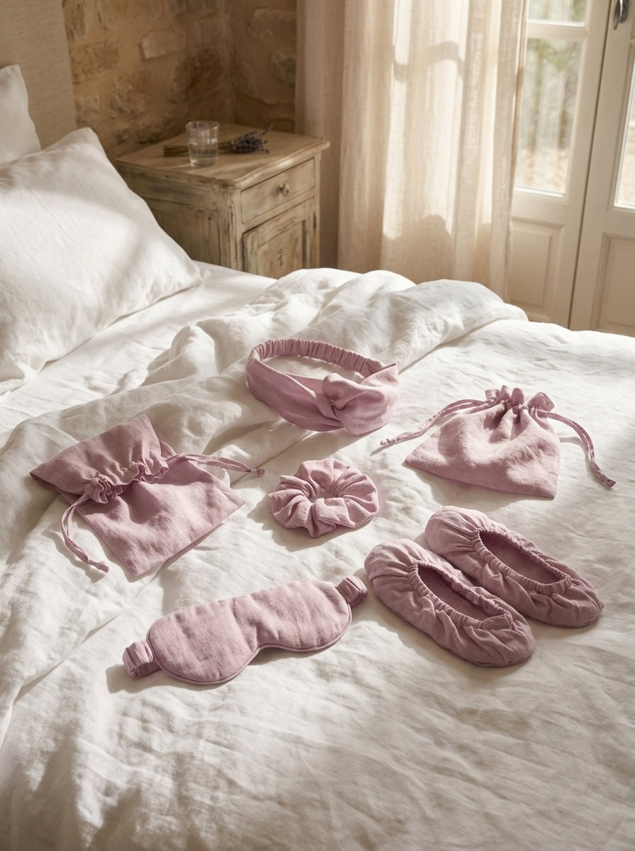 Linen Sleep and Travel Comfort Set by LINTICO