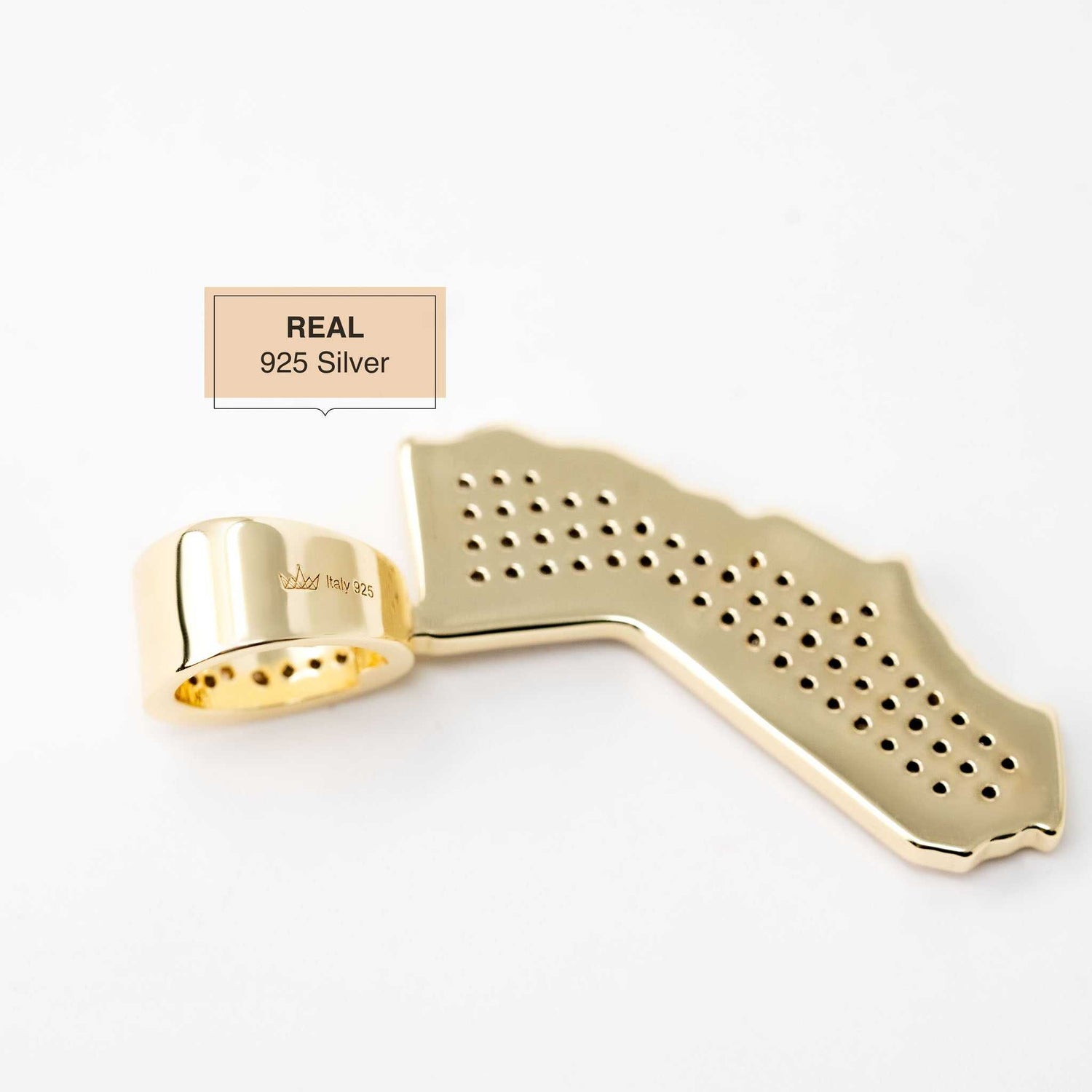 California State Pendant 925 Sterling Silver