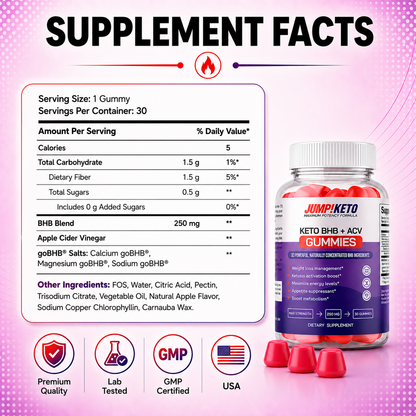 JUMP!KETO BHB + ACV Gummies by RevitMe - Supplements Store