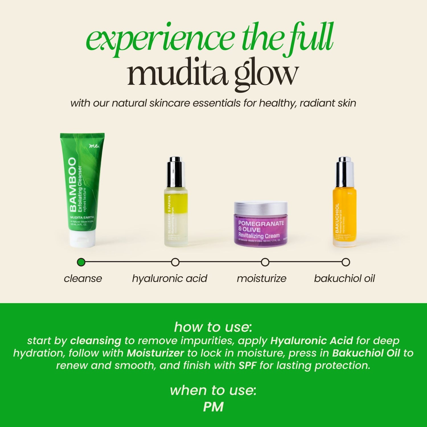 Bamboo Microdermabrasion Exfoliating Cleanser by Mudita Earth