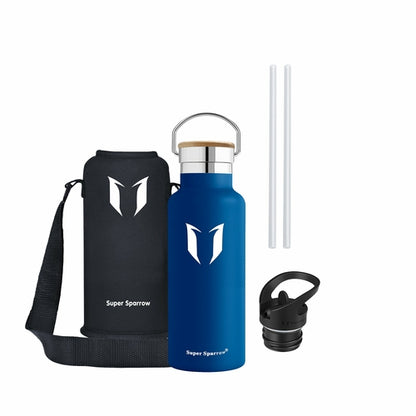 Insulated Stainless Steel Water Bottle - 17oz/500ml Double Wall Vacuum Flask