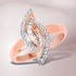 0.29 Carat Genuine White Diamond 14K Rose Gold Ring (E-F Color, SI1-SI2 Clarity) by Bids.com