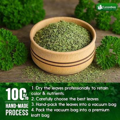 Premium Dried Parsley Leaves – 100% Pure, Non-GMO, Gluten-Free, Vegan – Aromatic Culinary Herb for Cooking, Garnish, and Seasoning by FreshDrinkUS - Natural and Premium Herbal Tea