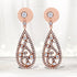 18K Rose Gold 1 1/4 Cttw Diamond Teardrop Shaped Drop and Dangle Screw Back Stud Earring (F-G Color, VS1-VS2 Clarity) by Bids.com