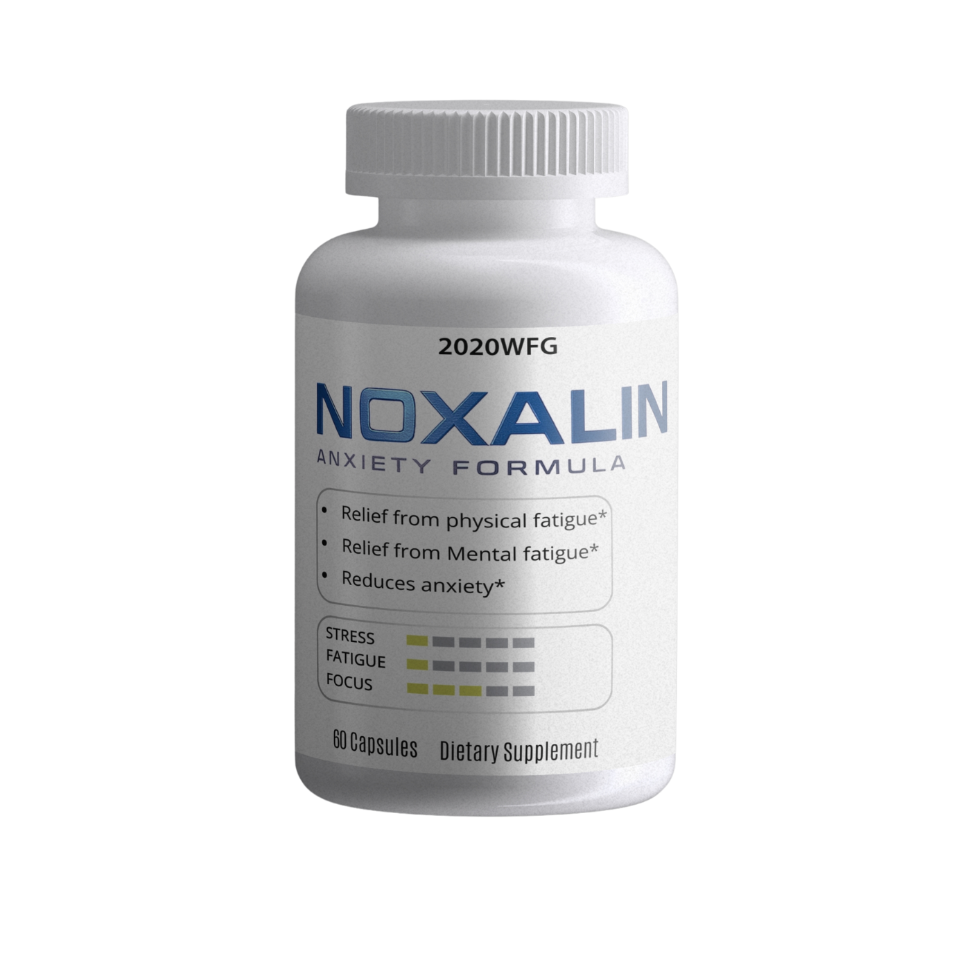 NOXALIN: Stress &amp; Cognitive Support | 60 Capsules – L-Theanine, GABA &amp; B-Complex for Calm Mental Clarity