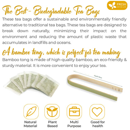 Turmeric, Ginger, Cinnamon Tea, Tea Bags, 100% Natural, Hand-made Blend of Turmeric, Ginger, and Cinnamon. Eco-conscious Tea Bags. Turmeric Ginger Herbal Tea. No Sugar, No Caffeine, No Gluten, Vegan. by FreshDrinkUS - Natural and Premium Herbal Tea