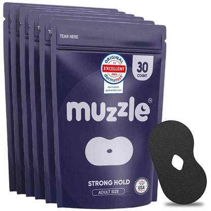 Muzzle® Mouth Tape for Adults (Medium Hold)