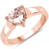 0.90 Carat Genuine Morganite .925 Sterling Silver Ring by Bids.com