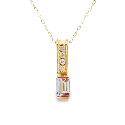 Created Alexandrite Fashion Pendants 10KT Yellow Gold by Bids.com