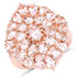 18K Rose Gold Plated 4.55 Carat Genuine Morganite .925 Sterling Silver Ring by Bids.com