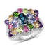 4.02 Carat Genuine Multi Stone .925 Sterling Silver Ring by Bids.com
