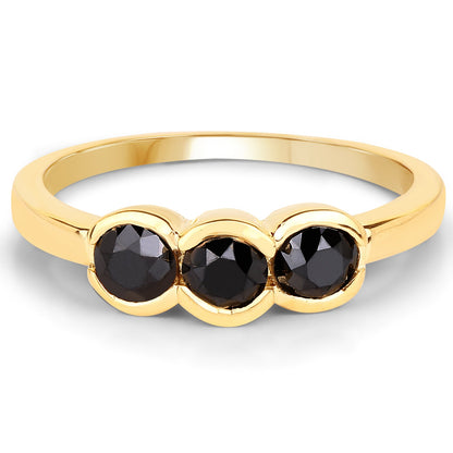 1.16 Carat Genuine Black Diamond .925 Sterling Silver Ring by Bids.com