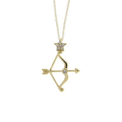Genuine .07ct Diamond Fashion Pendants 14KT Yellow Gold by Bids.com