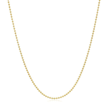 14k Yellow Gold Bead Chain 1.0mm by Bids.com
