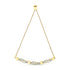 14K Yellow Gold Plated .925 Sterling Silver 1/10 Cttw Diamond Wave and Hearts Bolo Bracelet (I-J Color, I2-I3 Clarity) - 4"-10" Adjustable  DestGlow