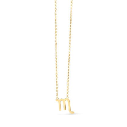 14K Yellow Gold Scorpio Necklace by Bids.com