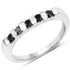 0.50 Carat Genuine Black Diamond .925 Sterling Silver Ring by Bids.com