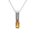 .06ct Citrine Diamond Fashion Pendants 10KT White Gold by Bids.com