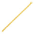 14k Yellow Gold Polished Oval Link Bracelet by Bids.com