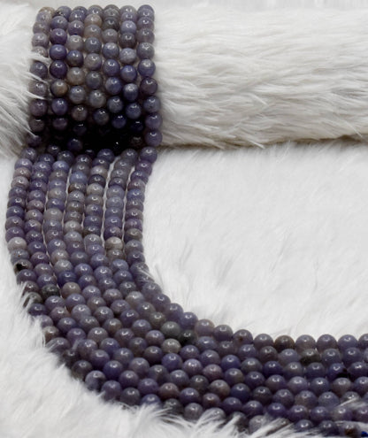 Blue Lepidolite A Grade 6mm, 8mm, 10mm Round Beads  DestGlow