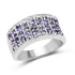 1.23 Carat Genuine Tanzanite .925 Sterling Silver Ring by Bids.com