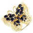 2.86 Carat Genuine Blue Sapphire .925 Sterling Silver Ring by Bids.com