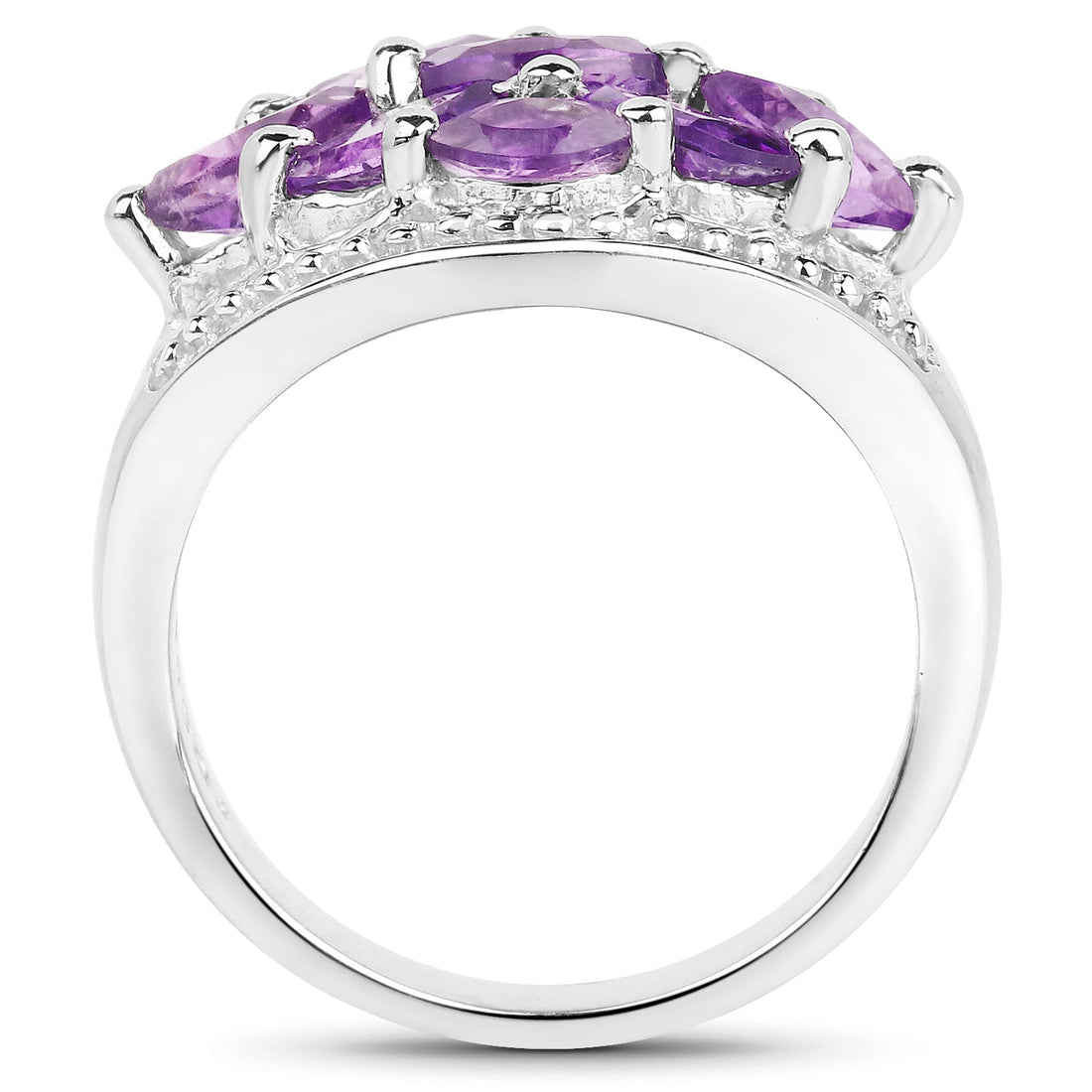 1.91 Carat Genuine Amethyst .925 Sterling Silver Ring by Bids.com