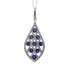 .58ct Sapphire Diamond Fashion Pendants 14KT White Gold by Bids.com