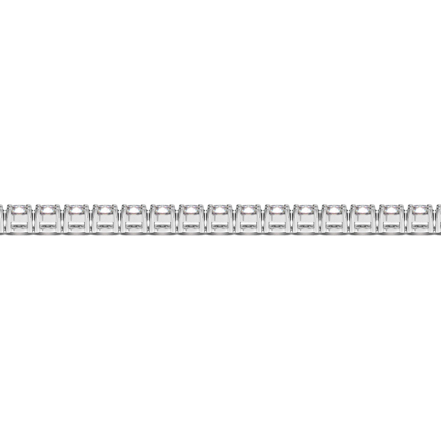 Lab Grown Round Diamond Tennis Bracelet in 14k White Gold (10 cctw F/G  VS2/SI1)  DestGlow