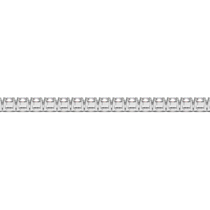 Lab Grown Round Diamond Tennis Bracelet in 14k White Gold (10 cctw F/G  VS2/SI1)  DestGlow