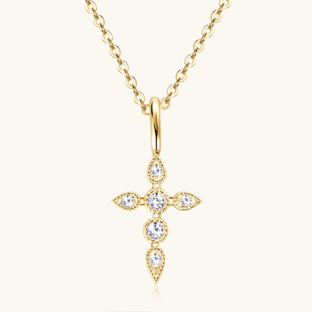 Sparkala™ Cross Pendant Necklace (18k Gold over Fine Sterling Silver) by Sparkala