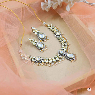 Joban Fashion Copper Polki Kundan Jewellery Set