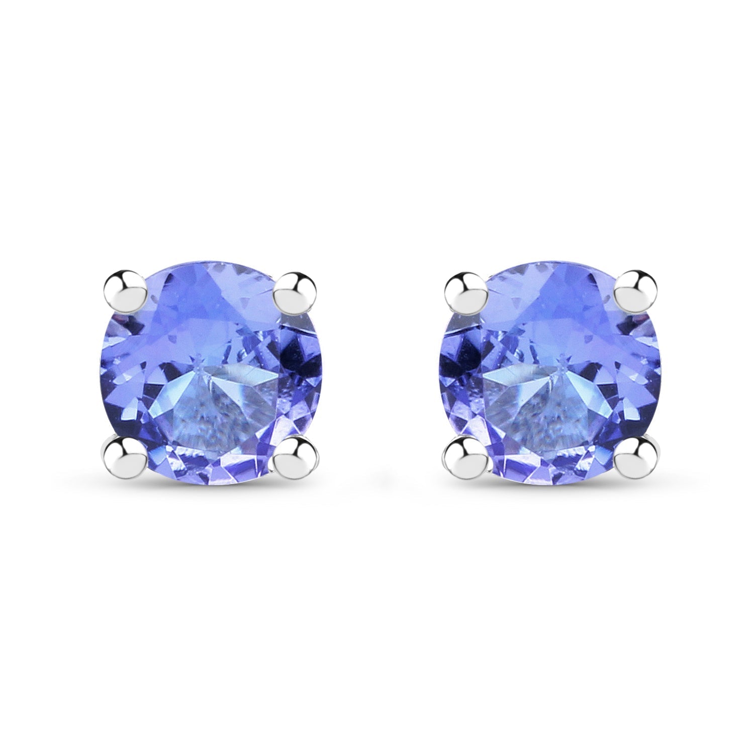 0.46 Carat Genuine Tanzanite .925 Sterling Silver Earrings  DestGlow