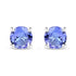 0.46 Carat Genuine Tanzanite .925 Sterling Silver Earrings  DestGlow