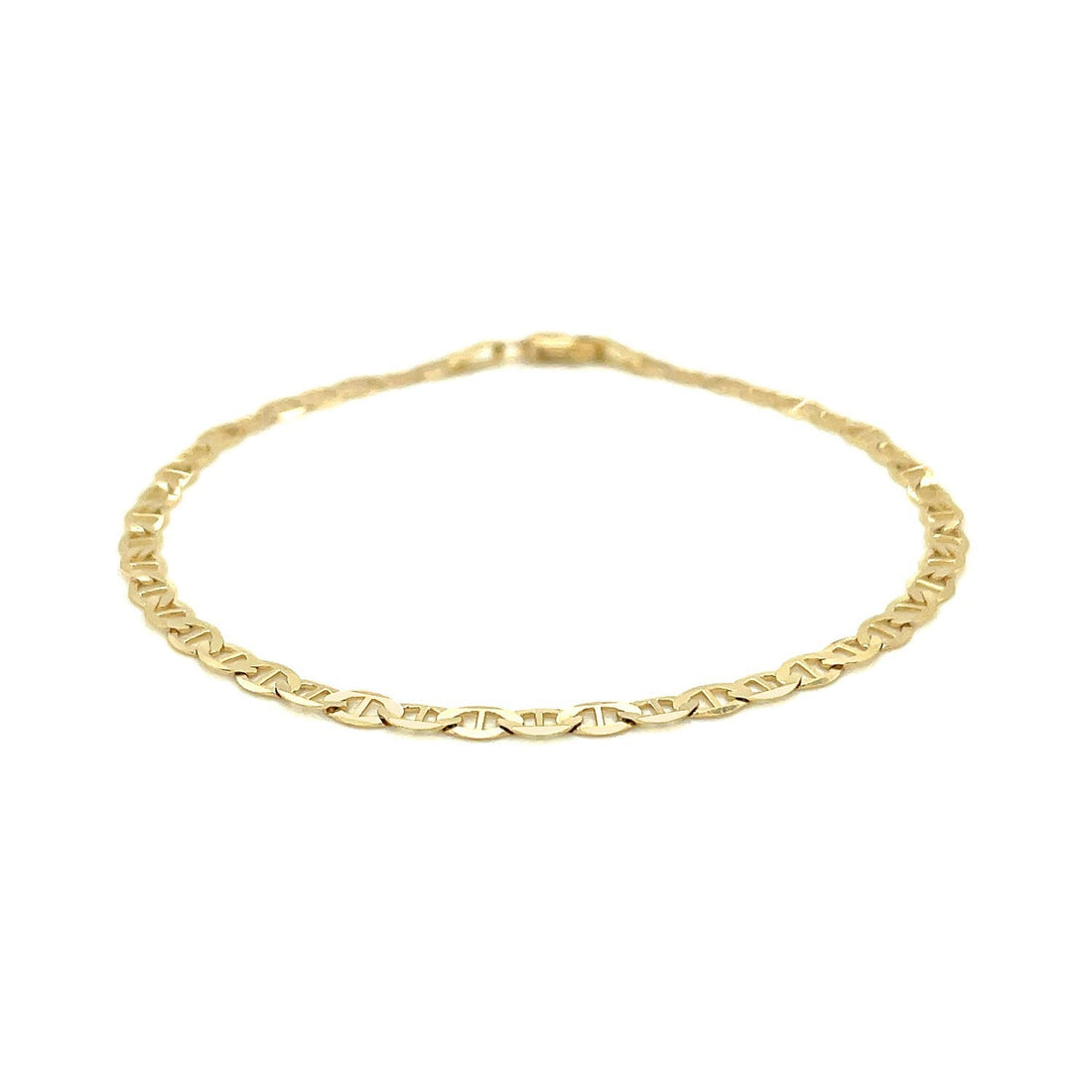 3.2mm 14k Yellow Gold Mariner Link Bracelet by Bids.com