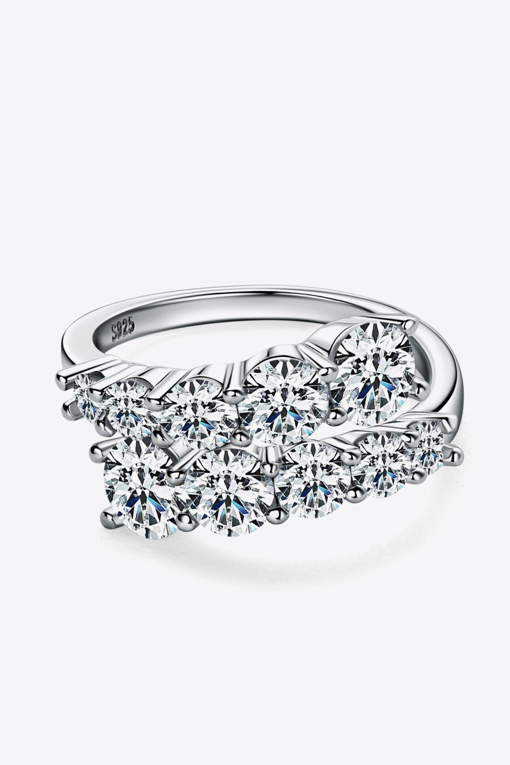 Multistone Sparkala™ Platinum or 18k Gold Over Pure Sterling Silver Ring by Sparkala