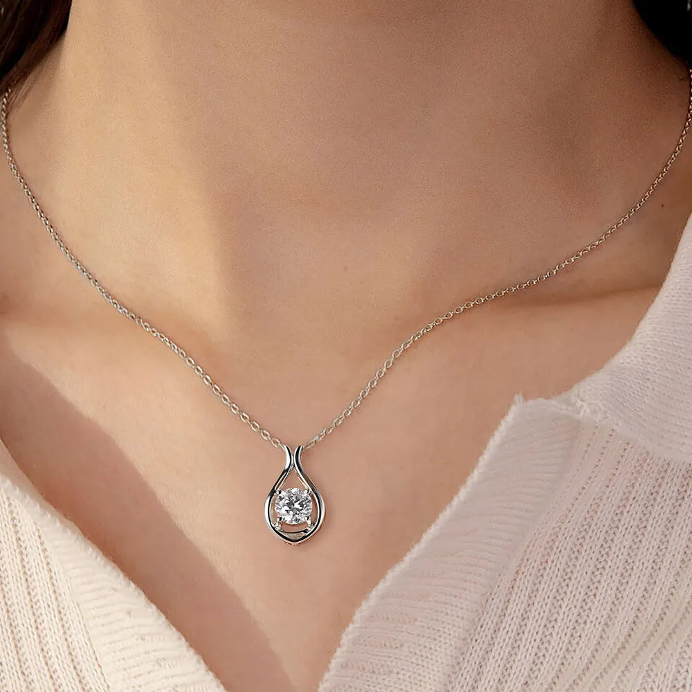2 Carat Sparkala™ 925 Sterling Silver Pendant Necklace by Sparkala